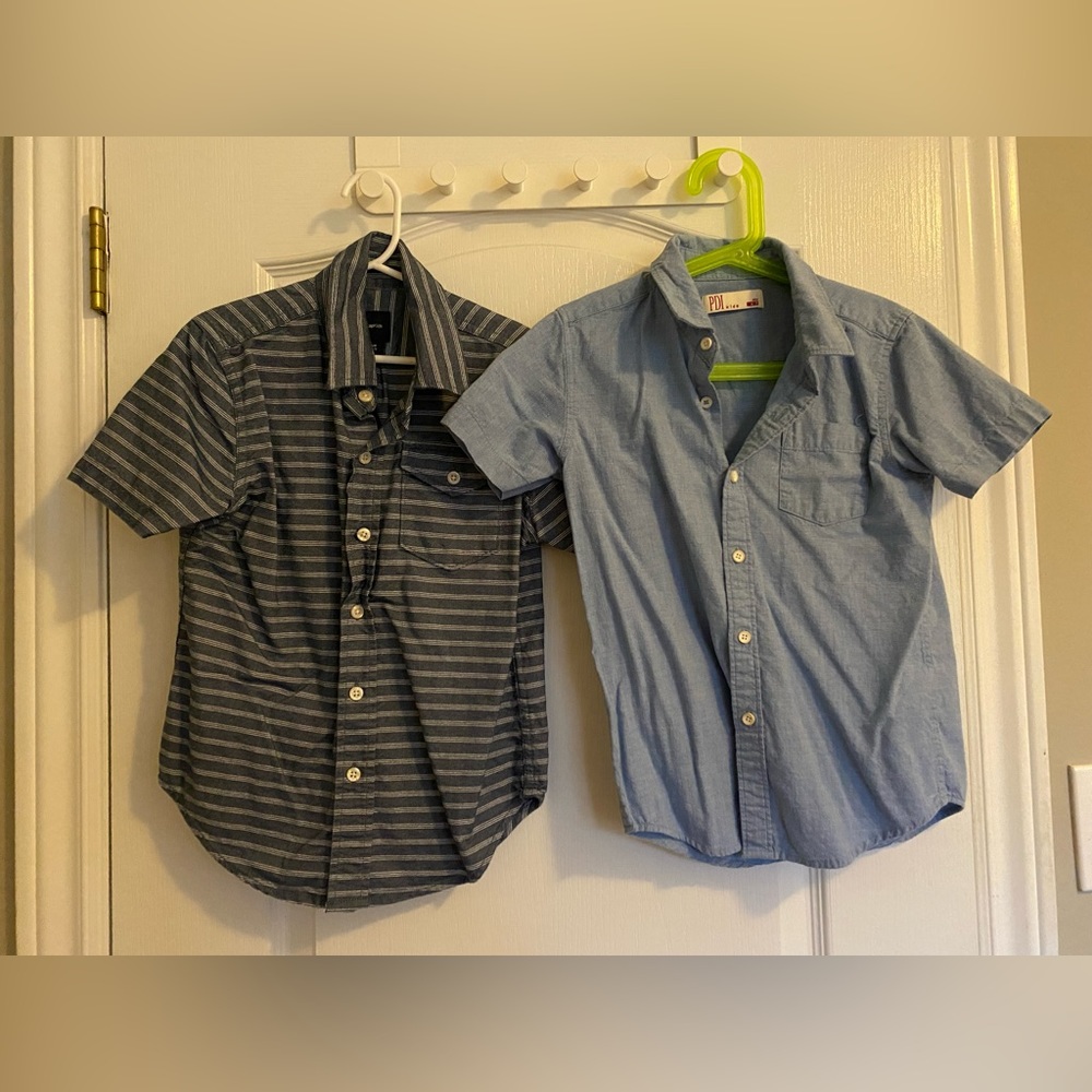 GAP Boys Short Sleeve Collar Shirt Size 6/7